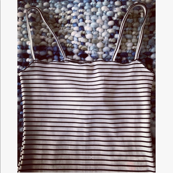 2/$20 PLT Black and White Striped Bodysuit - Picture 4 of 6